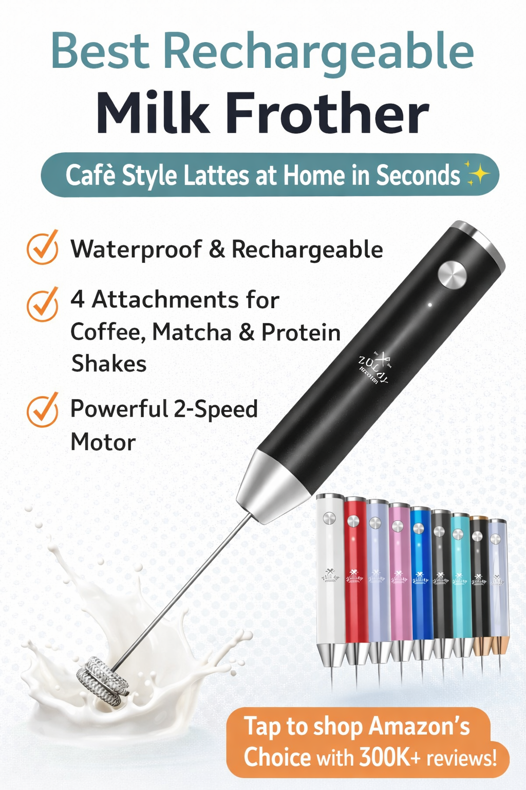 Best Rechargeable Milk Frother – Café Style Lattes at Home in Seconds